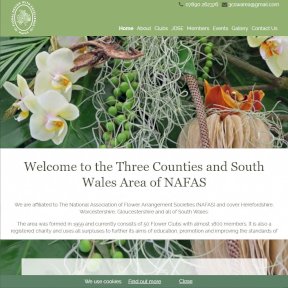 Three Counties and South Wales Area of NAFAS website by The Web Booth